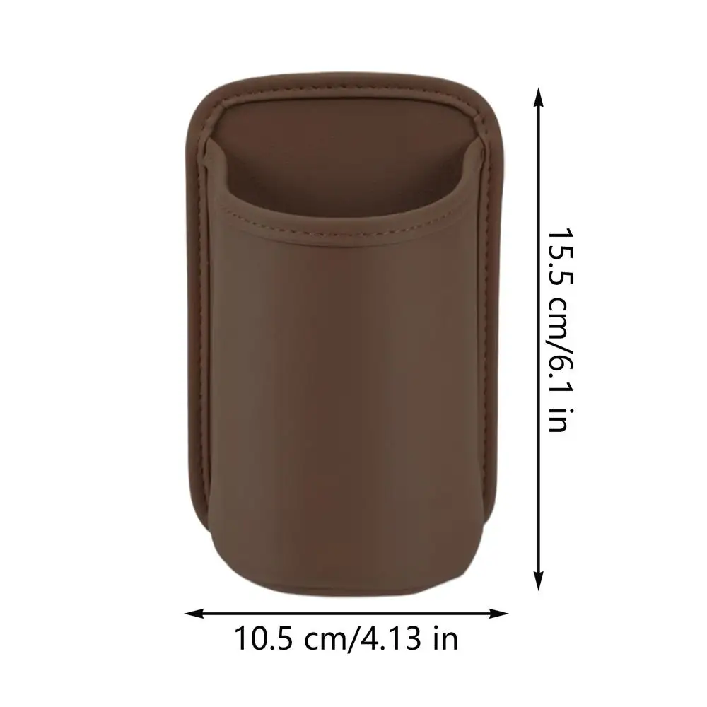 

Держатель для стакана на дверь автомобиля из искусственной кожи, кожаная авто подставка для напитков, корзина для хранения, держатель для стакана на заднем сиденье, аксессуары для салона автомобиля