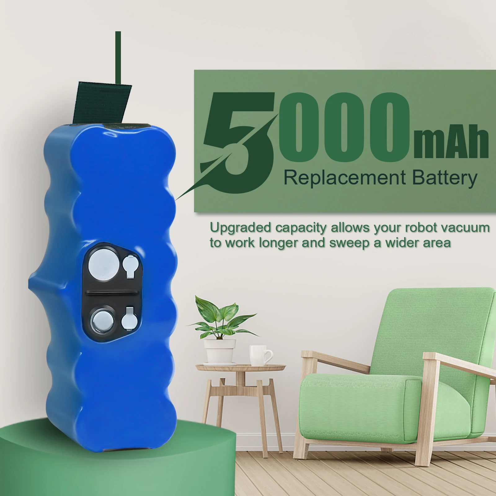 Для iRobot Roomba 500 Сменный аккумулятор 5000 мАч Li-ion 600 700 800 510 530 550 560 580 620 760 14 4 В для