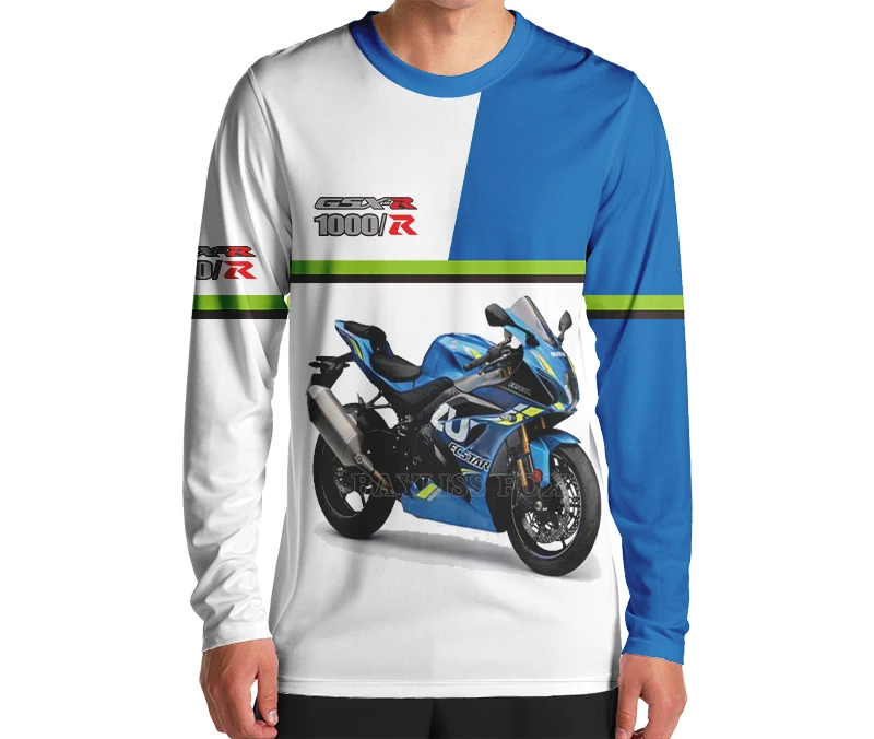 

New For SUZUKI GSX R1000R Racing Team Superbike Motorcycle Long T-Shirt Men's Sport Quick Dry Anti-UV Do Not Fade Jerseys