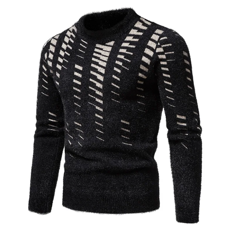 2022 New Autumn Winter Mens Fashion O-Neck Pullovers Men Loose Harajuku Style Casual Sweater Male Trendy Knitted Sweaters M-Xxl