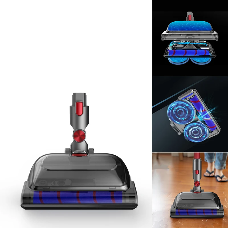 

Motorized Floor Brush Head For Dyson V7 V8 V10 V11 Vacuum Cleaner Soft Sweeper Roller Wet Dry Mopping Head