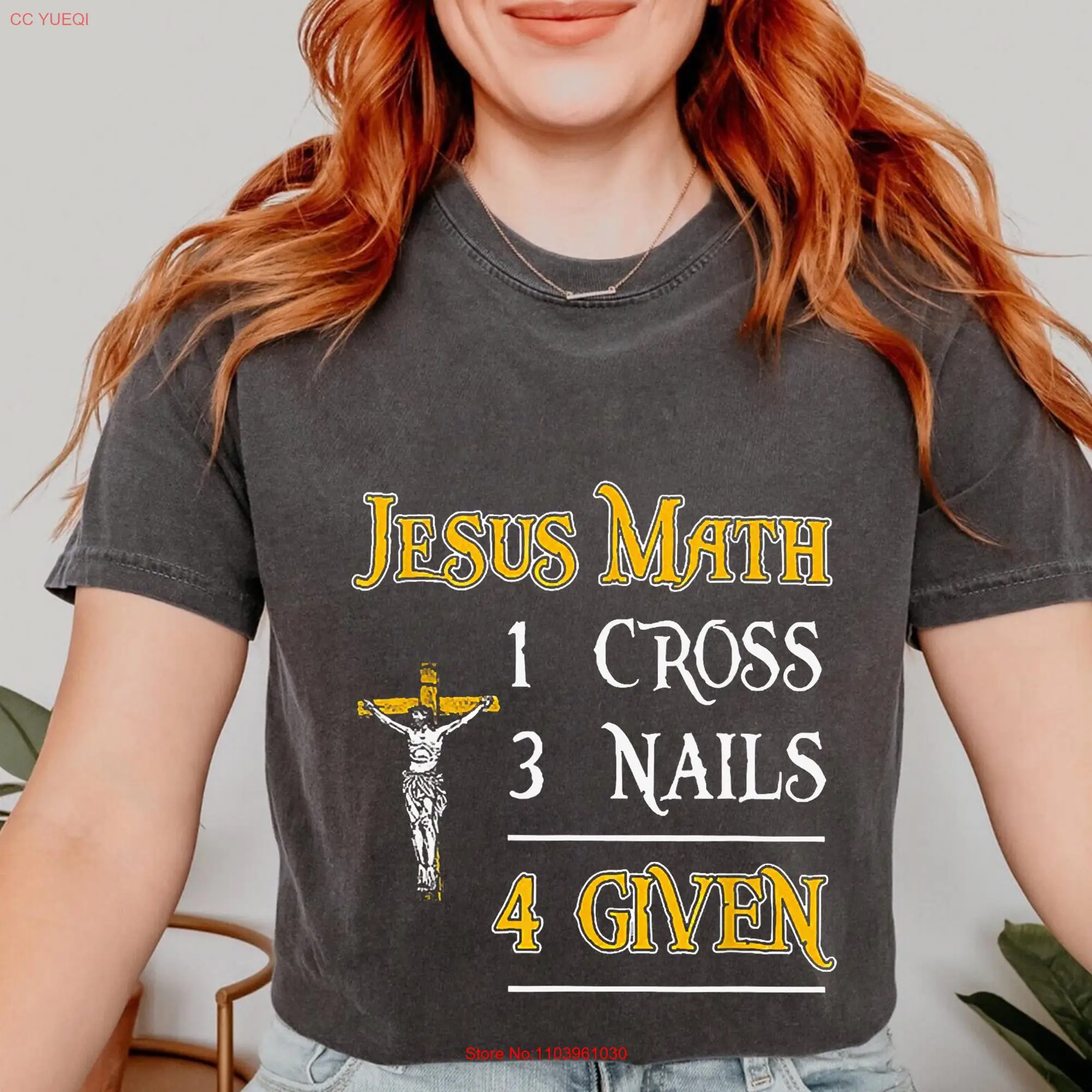 Футболка с изображением Иисуса и математики 1 крест 3 гвозди 4 врача христианская