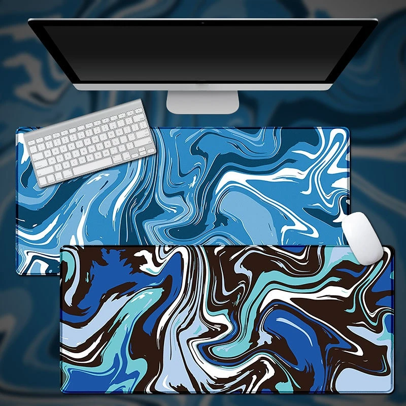 

Gamer Keyboard Computer Liquid Pad Custom Strata Mousepads Carpet Mat Gamer Pad Soft Large Marble Mouse Laptop Office Mouse