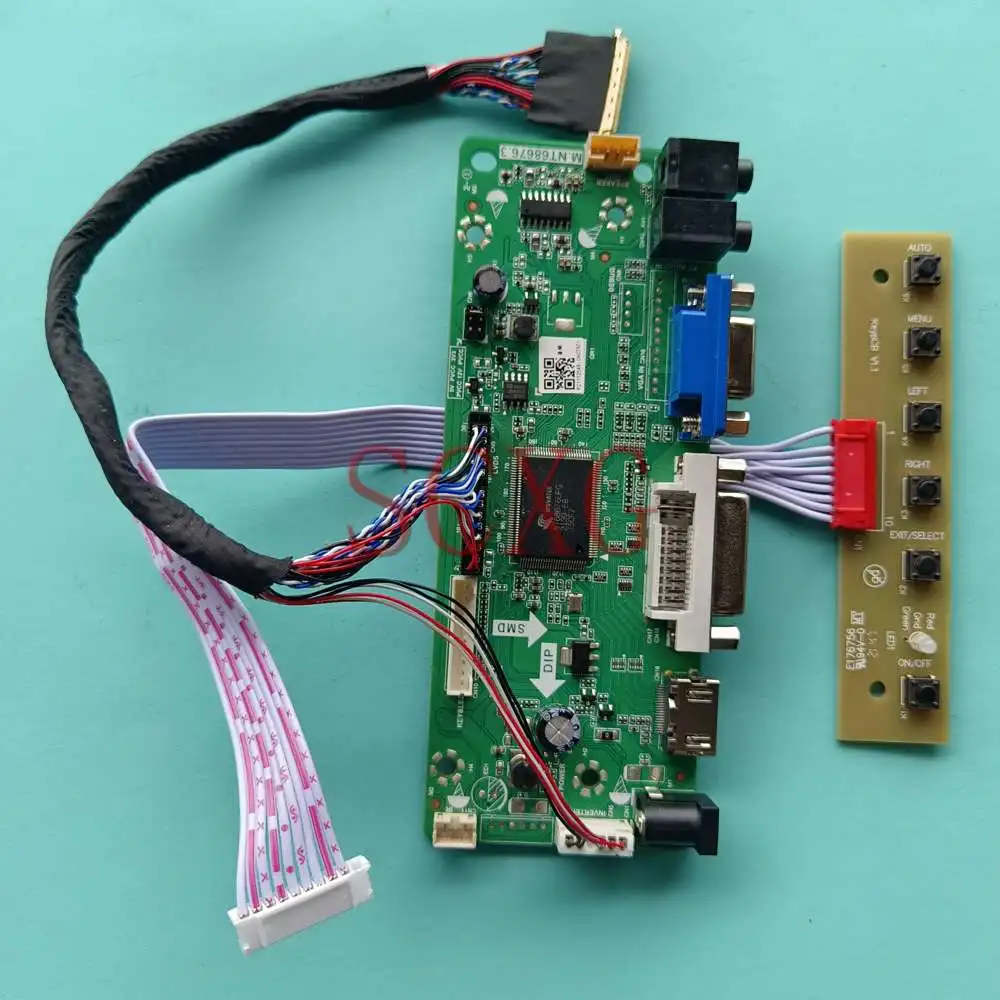 

Светодиодная матричная плата контроллера ЖК-дисплея работает с Φ LVDS 40 контактов HDMI-совместимая с VGA DVI 1600*900 ноутбуки 17,3 "60 Гц