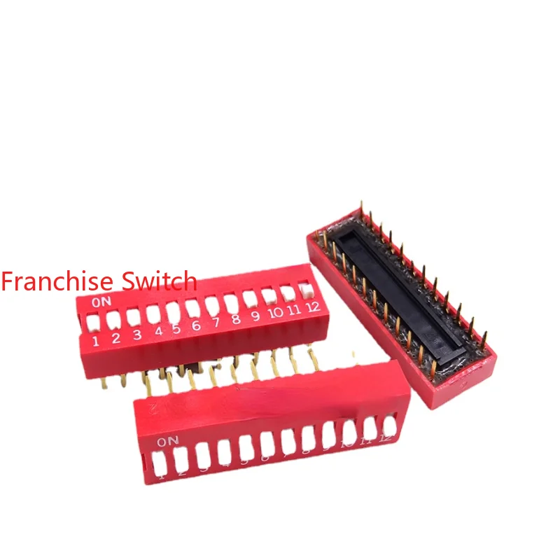 

5PCS NDS-12V Code Pull Switch 12-position Pin Digital 2.54 Piano Key
