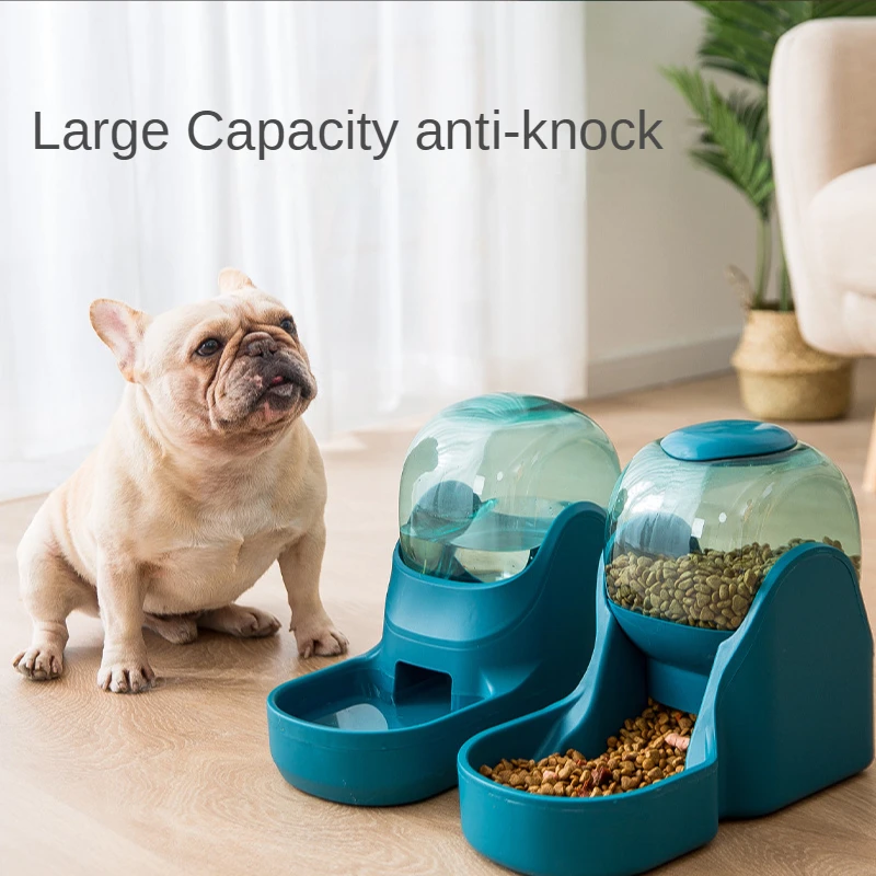 

3.8L Pet Dog Automatic Feeder Bowl Drinking Water Dispenser 1.5KG Food Feeding Container Bowls Large Capacity Dogs Cats Supplies