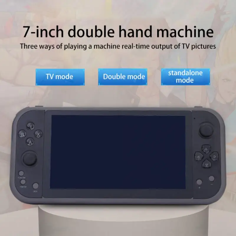 

Retro Game Console Video Built In 5000 Games Video Game Console Double Rocker Portable Handheld 7.1Inch LCD Game Console