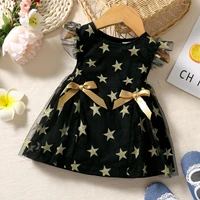 hibobi baby girl star bow gauze dress