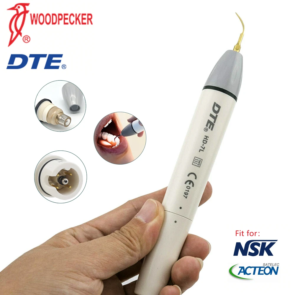 Фото Наконечник для ультразвукового скалера Woodpecker DTE с LED-подсветкой HD-7L HD-7H, 100% оригинал, совместим с NSK SATELEC ACTEON. №1
