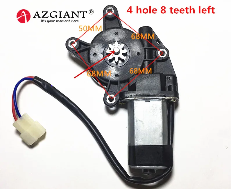 

AZGIANT 12V Electric Car Window Motor Glass Lifter Regulator Left Right Convex Shaft For Mitsubishi 2000 adventure Parts