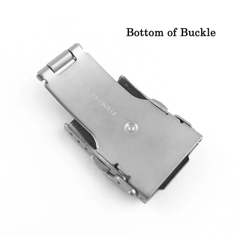 Пряжка из нержавеющей стали для часов складная застежка с вертикальным замком