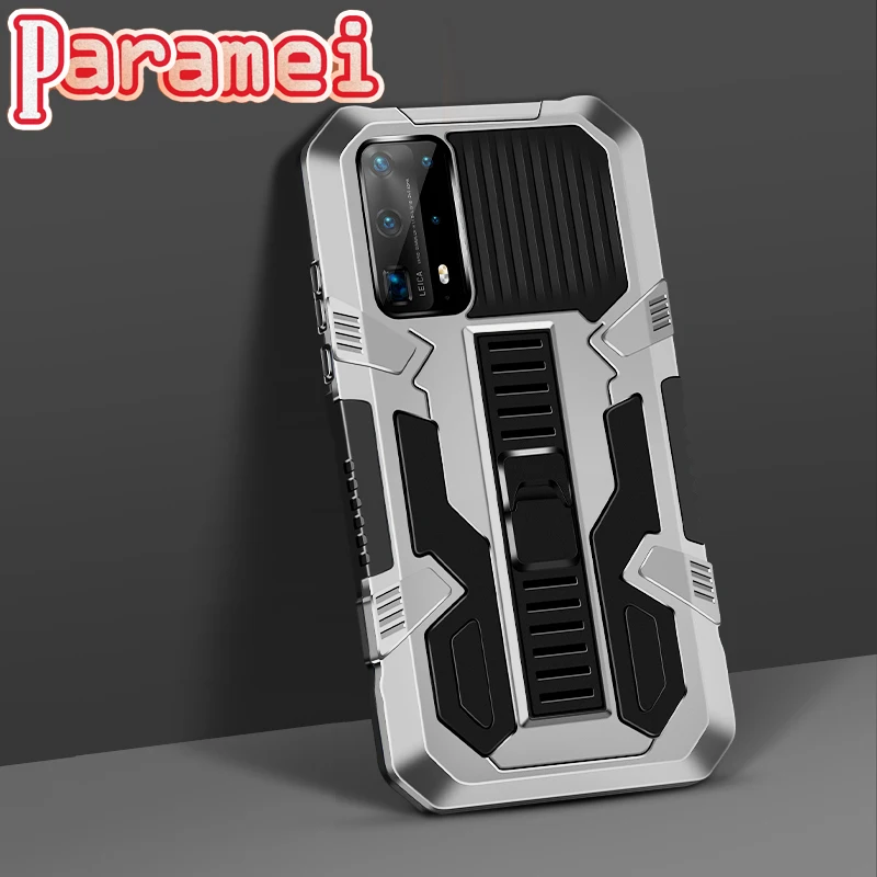

Shockproof Phone Case For Huawei P9 P30 P40 Lite E P Smart Strong Anti-Fall Bracket Protective Cover For Enjoy 7E 8 9Plus 10Plus