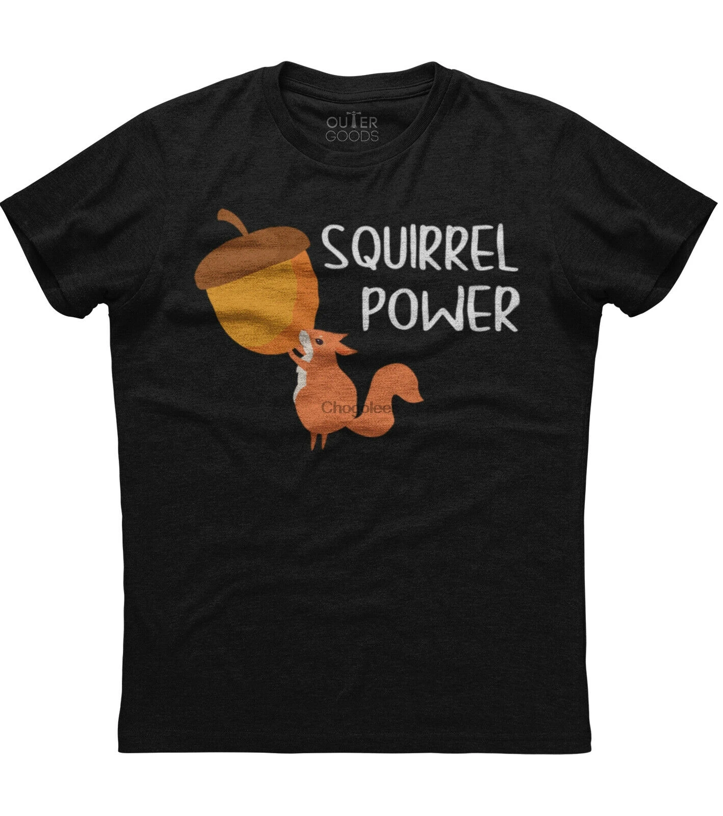 Мужская хлопковая черная футболка с коротким рукавом Белка сила - купить по