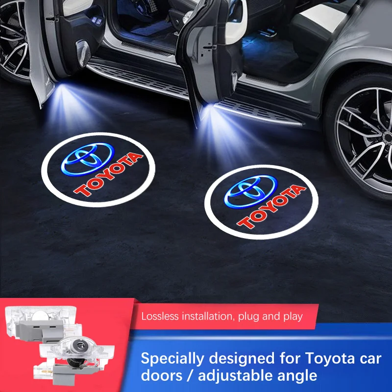 

Светодиодный автомобильный логотип, дверной светильник, проекционные призрачные лампы для Toyota Prius 20 30 50 XW20 XW30 XW50 2003-2017 2018 2019 2020 2021 2022 2023