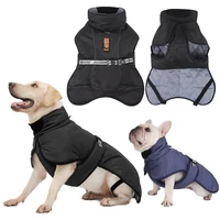 Large Pet Dog Jacket With Harness Winter Warm Dog Clothes For Labrador Waterproof Big Dog Coat Outfits
