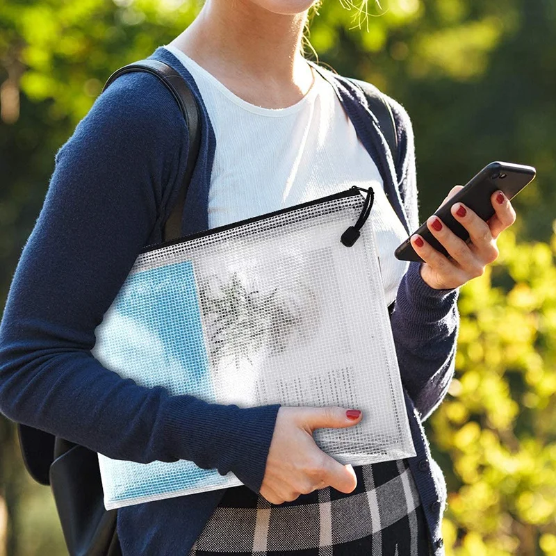 18 шт. сетчатая сумка для документов на молнии 8 разных размеров водонепроницаемые