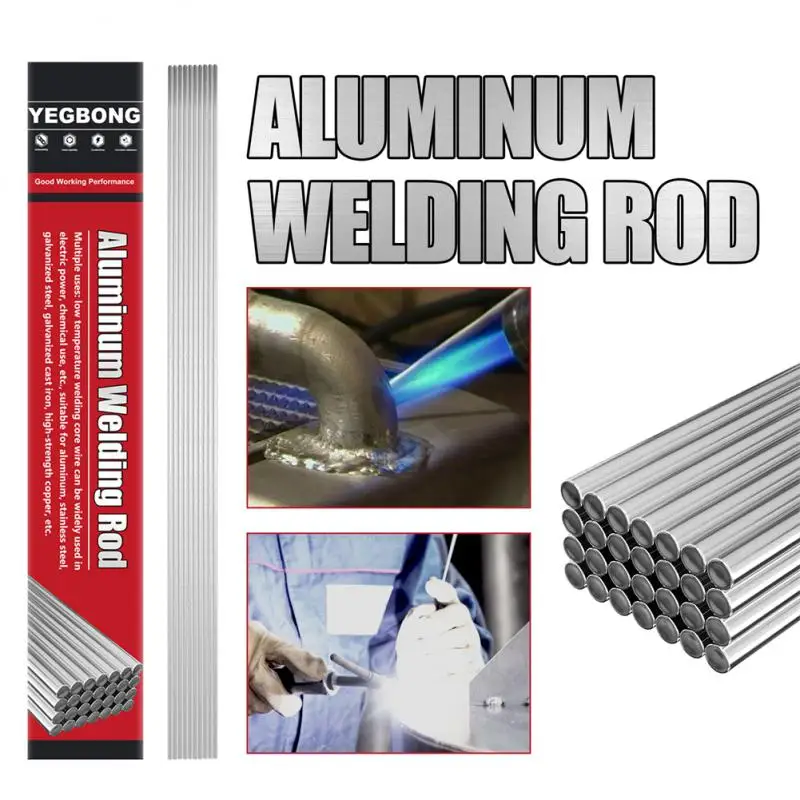 

50PCS Welding Rods Low Temperature Easy Melt Aluminum Weld Bars 1.6/2MM Rod Solder For Soldering Aluminum No Need Solder Powder