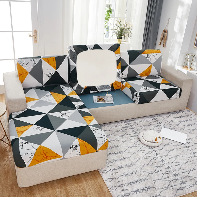 Printing Elastic Seat Cushion Cover Stretch Sofa Covers for Living Room Furniture Protector Slipcover Couch Removable | Дом и сад