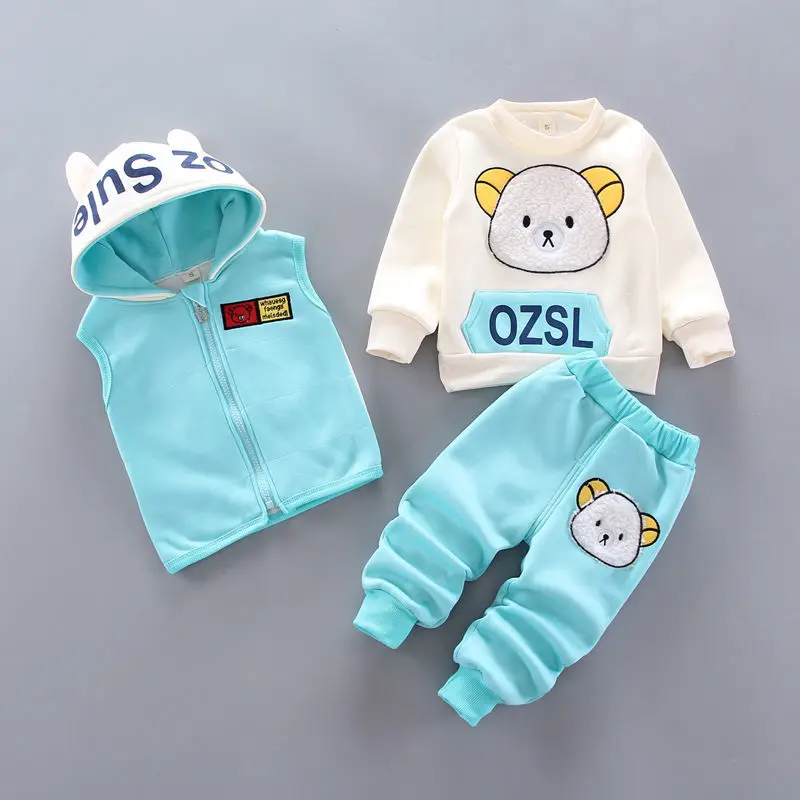 

Children's clothing 2022 new spring and autumn girls boys cartoon fashion hooded children's suits casual boutique kids clothing