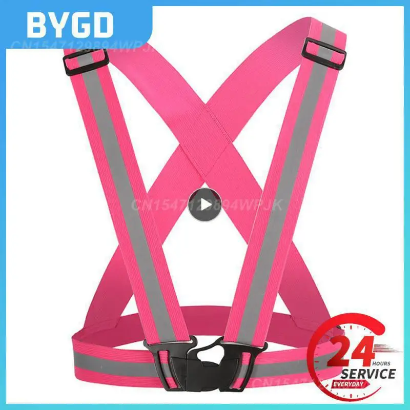 

1~10PCS Highlight Reflective Straps Night Running Riding Clothing Vest Adjustable Safety Vest Elastic Band For Adults and
