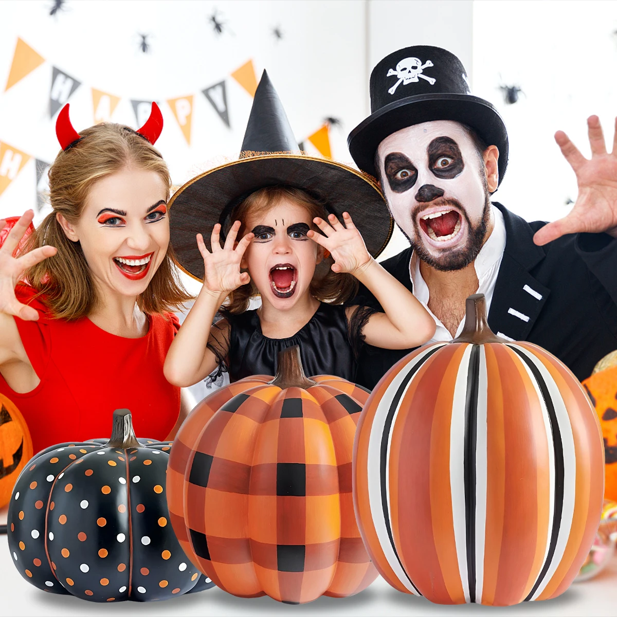 

Inflatable Pumpkin Ball with LED Light Waterproof Giant Light up Halloween Blow up Ball Reusable Inflatable Decorated Ball