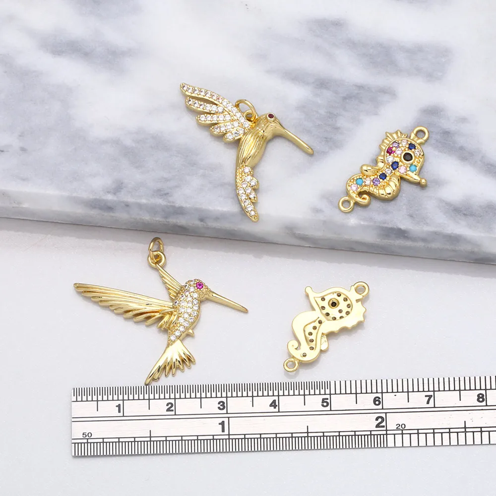 OCESRIO милые мини радужные птицы морская Лошадь Подвески для изготовления