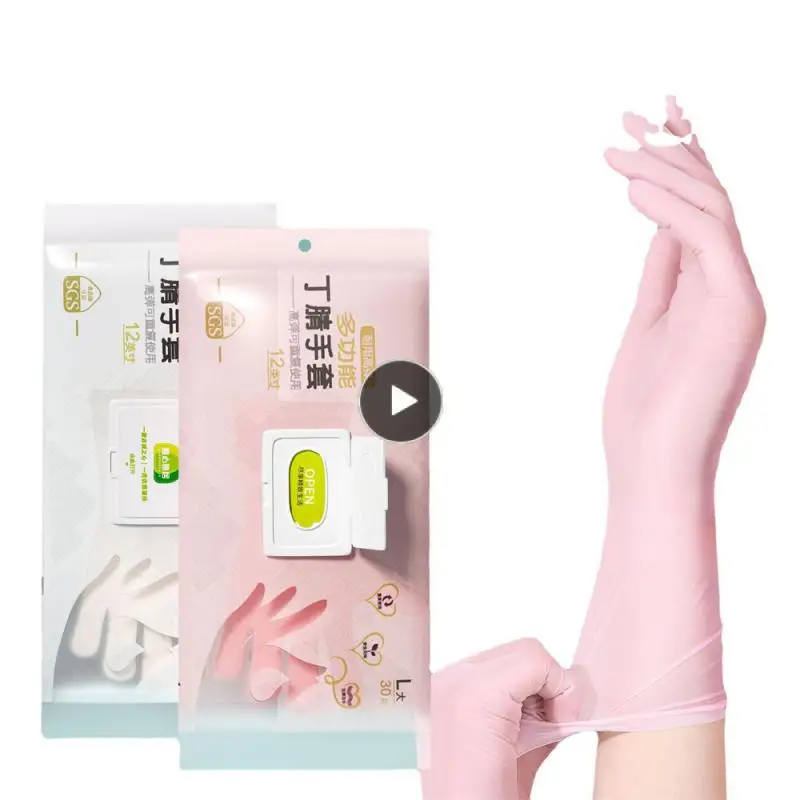 

Waterproof Food Grade Non Disposable Gloves Thickening Is Not Easy To Break Kitchen Dishwashing Multifunctional Housework Gloves