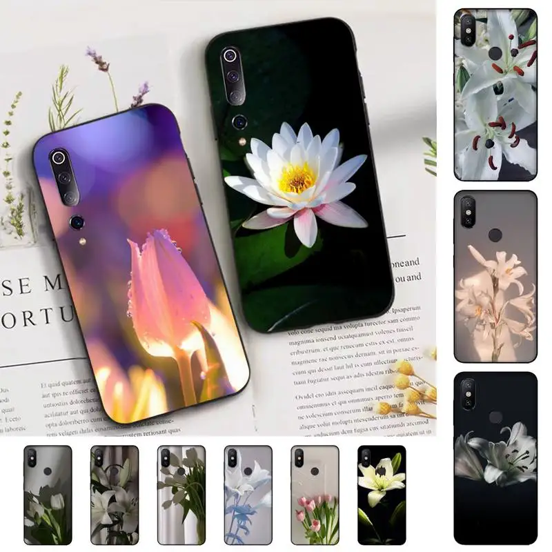 

Beautiful Lily Phone Case for Xiaomi mi 5 6 8 9 10 lite pro SE Mix 2s 3 F1 Max2 3