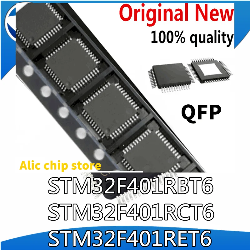 

10pcs STM32F401RBT6 STM32F401RCT6 STM32F401RET6 QFP MCU IC