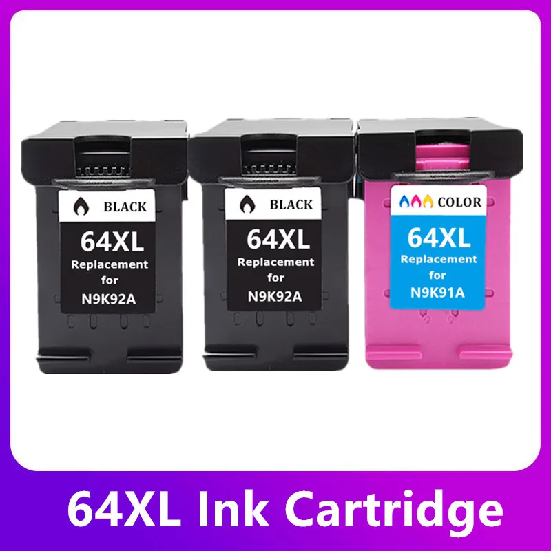 

Compatible 64XL Ink Cartridge for HP 64 XL for HP64 Envy 6200 7100 7800 7164 7855 7864 6252 6255 Printer