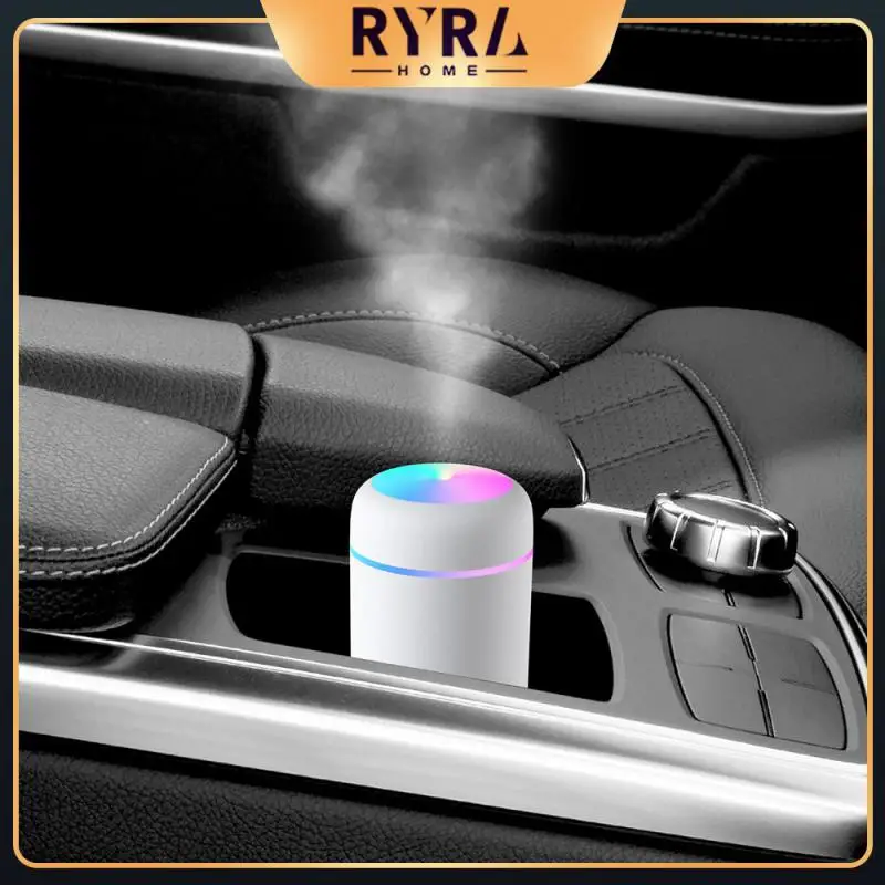 

Portable Mist Sprayer Ultrasonic Colorful Electric Humificador Usb 300ml Air Handling Small Household Appliances Cool