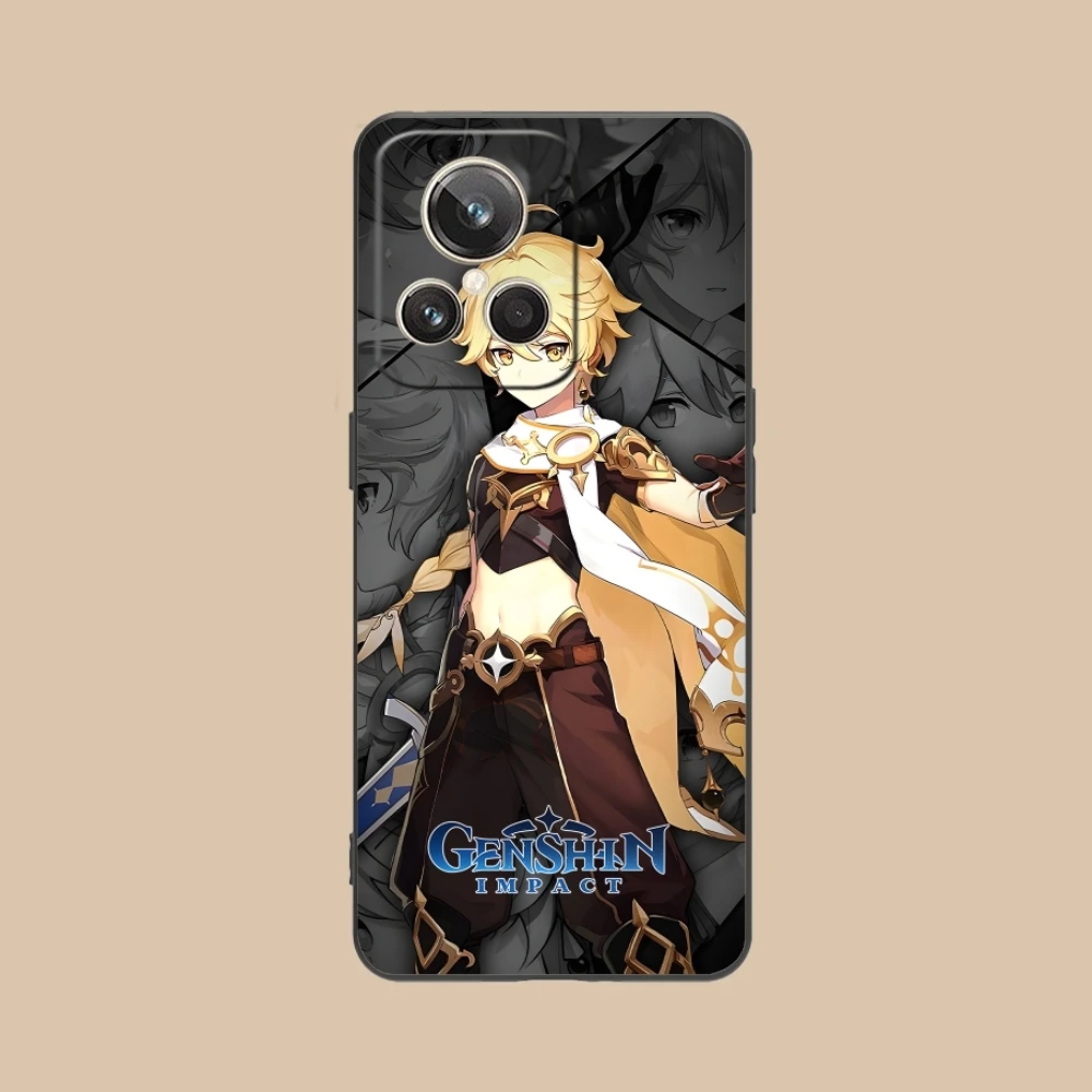 Чехол для мобильного телефона Genshin Impact Aether черный мягкий чехол Realme GT 2 9i 8i 7i Pro X50 X2