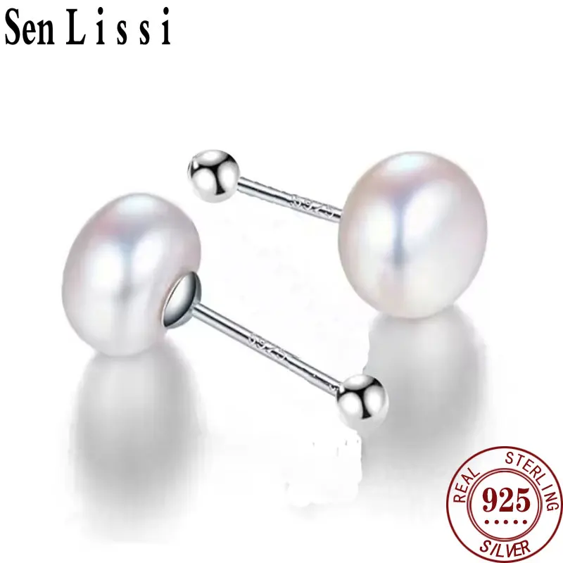 Серьги-гвоздики Senlissi из жемчуга