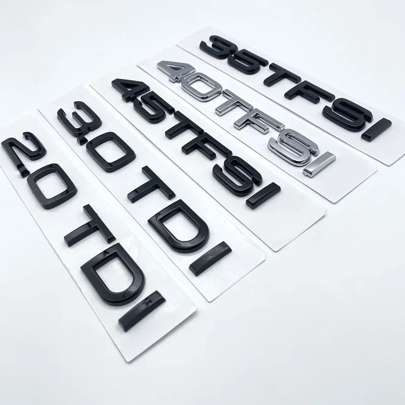 3D буквы цифры эмблема для Audi A4 40TFSI 45TFSI 50TFSI 30TDI значок на крышку багажника