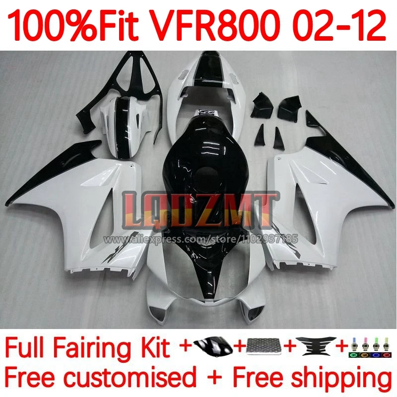 

Interceptor Kit For HONDA VFR800 VFR 800 RR CC VFR800RR 02 03 04 05 06 07 black white 2008 2009 2010 2011 2012 Fairing 121No.16