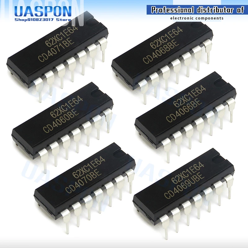 10 шт. DIP-14 CD4066BE CD4066 CD4069 CD4070BE CD4070 CD4071B CD4071 DIP16 CD4060BE CD4060 CD4068BE DIP14 CD4069UBE CD4069BE