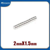 100200500100020005000pcs 2x1 5 small round powerful magnets disc 2mm x 1 5mm neodymium magnet 2x1 5mm magnet strong 21 5