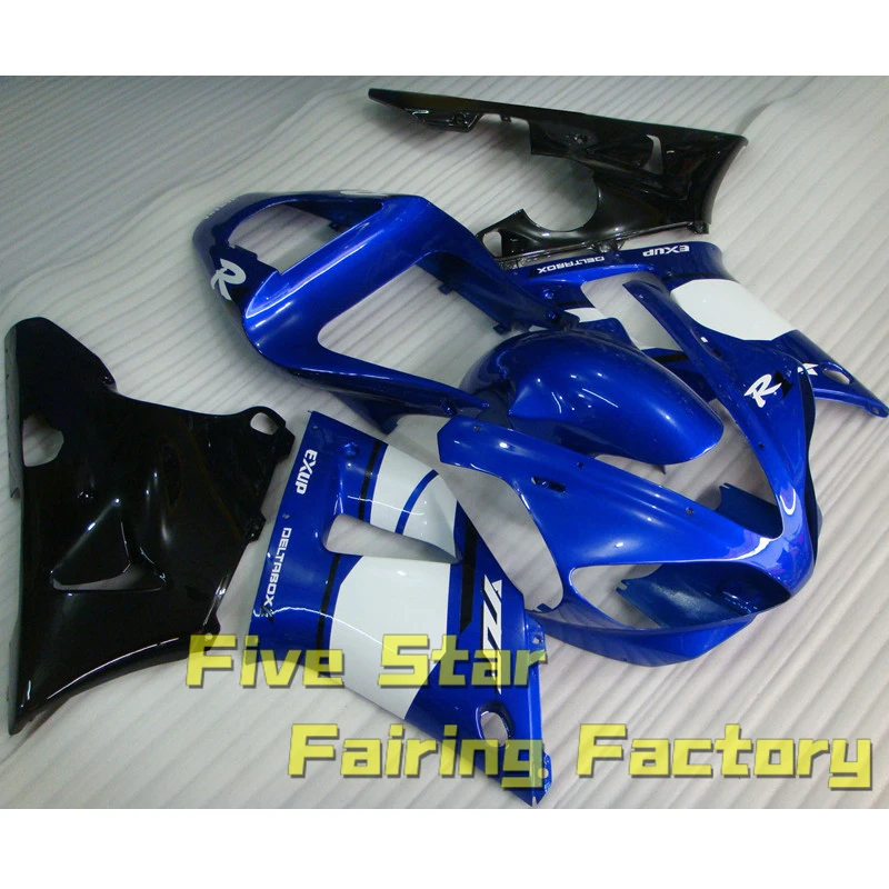 

Комплект обтекателей для мотоцикла Yamaha YZFR1 2000 2001 YZF R1 YZF1000, литьё под давлением для кузова, Высококачественная синяя, белая, Черная оболочка