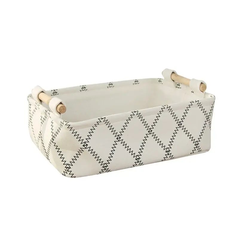 

Cotton and Linen Canvas Clothes Organizer Toy Storage Basket Bag Box
