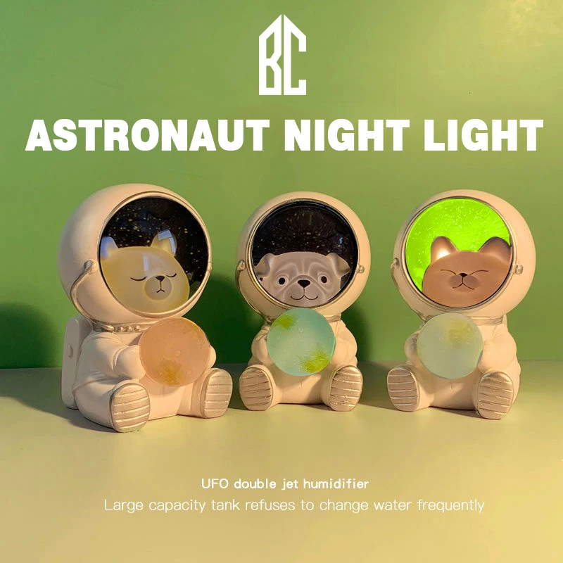 

Креативный ночник в виде астронавта, милый домашний питомец, Космический ночсветильник, украшение для дома, детский подарок, светсветильни...