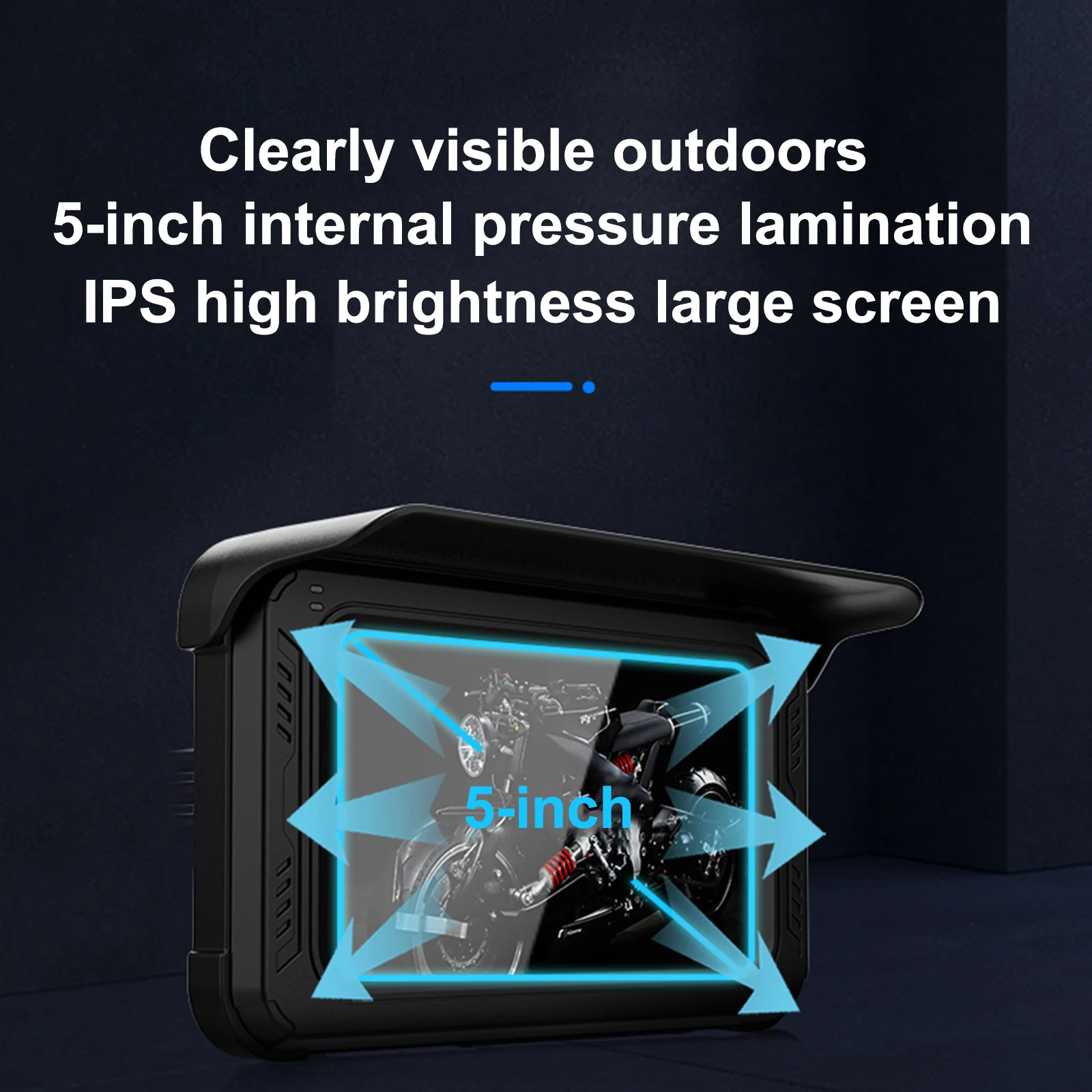 Специальный навигатор для мотоцикла 5 дюймов с Bluetooth 2 двумя