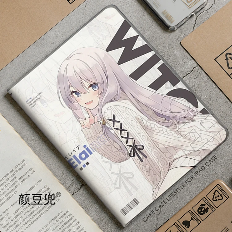 Камамукамаイ afg Anime Elaina Wandering для iPad Air 4 5 Mini 6 Роскошный силиконовый чехол Pro 12.9 11 10th