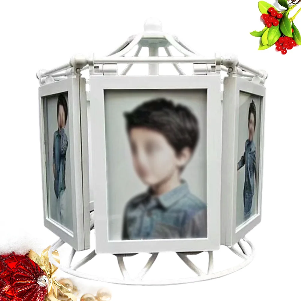 

Rotating Photo Frame Musical Ferris Wheel Picture Frame 360¡ã Rotation Desktop Photo Display Personalized Family Photo Vintage