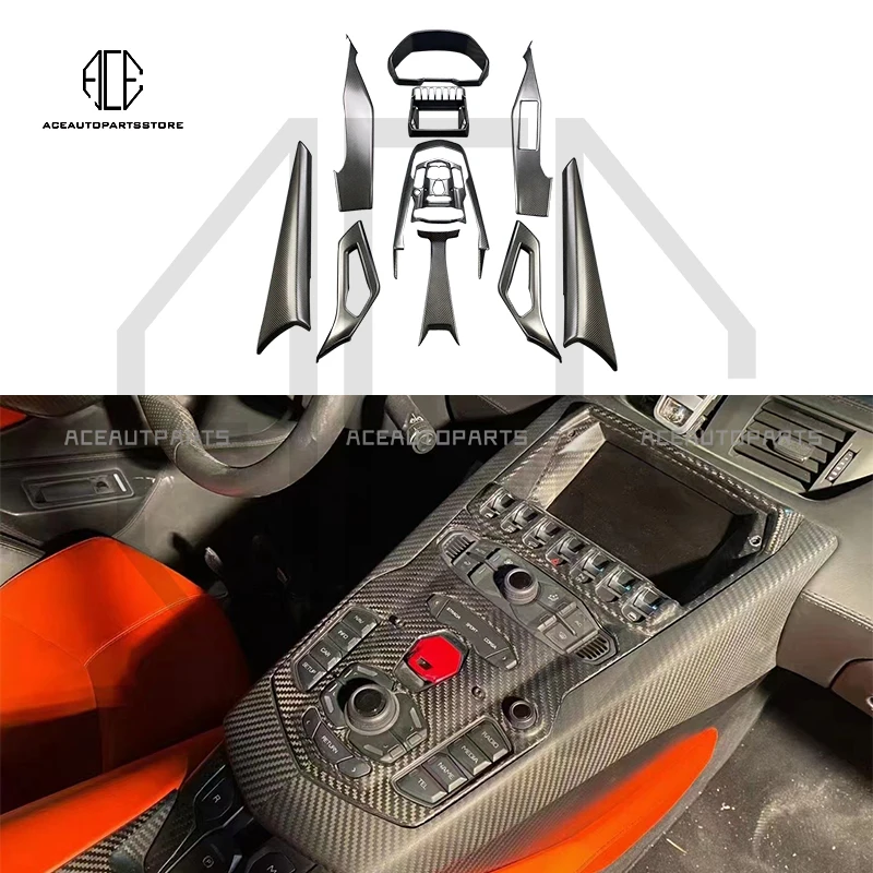 Интерьерные элементы из сухого углеродного волокна для Lamboghini автомобиля LP700 LP720 LP740 LP750, высокое качество, идеальная установка