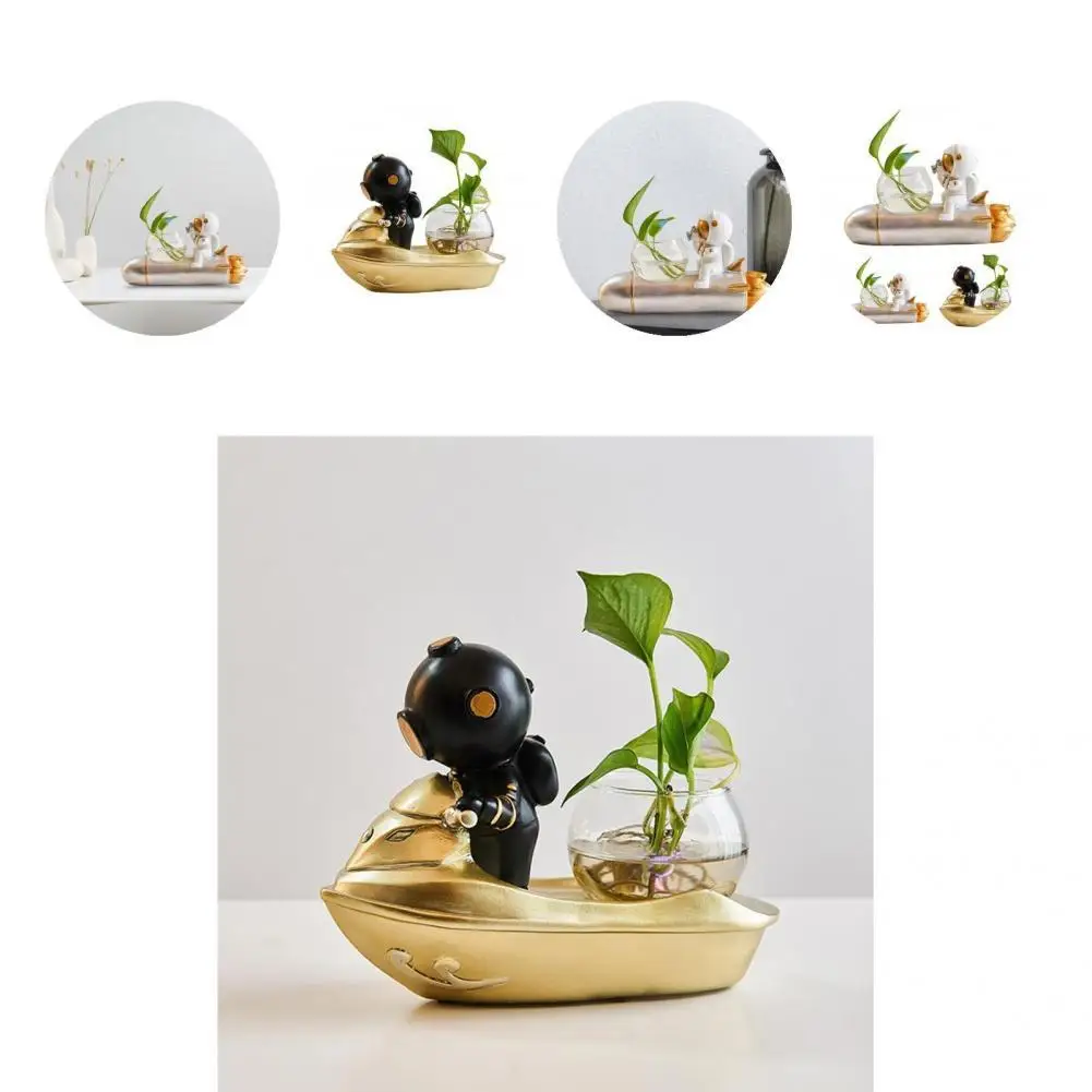 

Cartoon Cute Lightweight Hydroponic Flower Vase Precisely Detail for Desktop