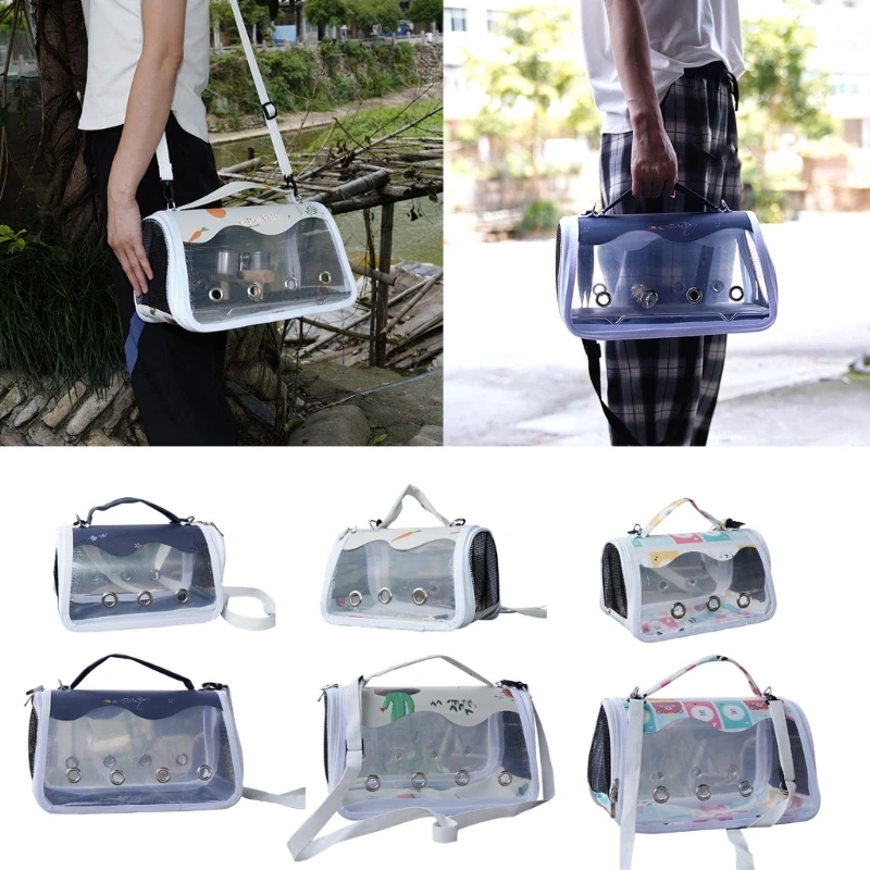 

Parrots Outdoor Carriers Bag Portable Parrots Handbag with Standing Perch Bag for Parrots Bird Carrying Pet Supplies