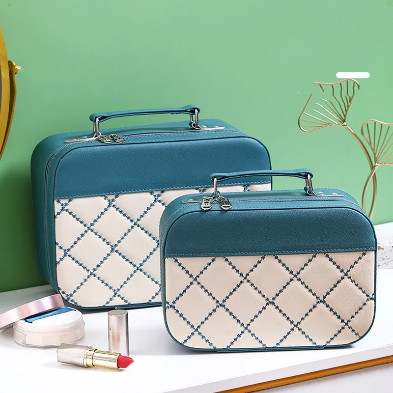 

Fashion Outdoor Girl Beauty Handbag Portable Makeup Brush Perfume Cosmetic Pouch Organizer Simple Female Storage Make Up Cases