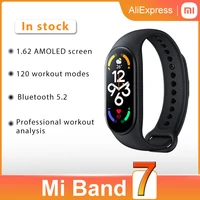 original xiaomi mi band7 smartwatch bracelet 1 62 bluetooth 5 2 with120 workout modesprofessional workout analysis smart band