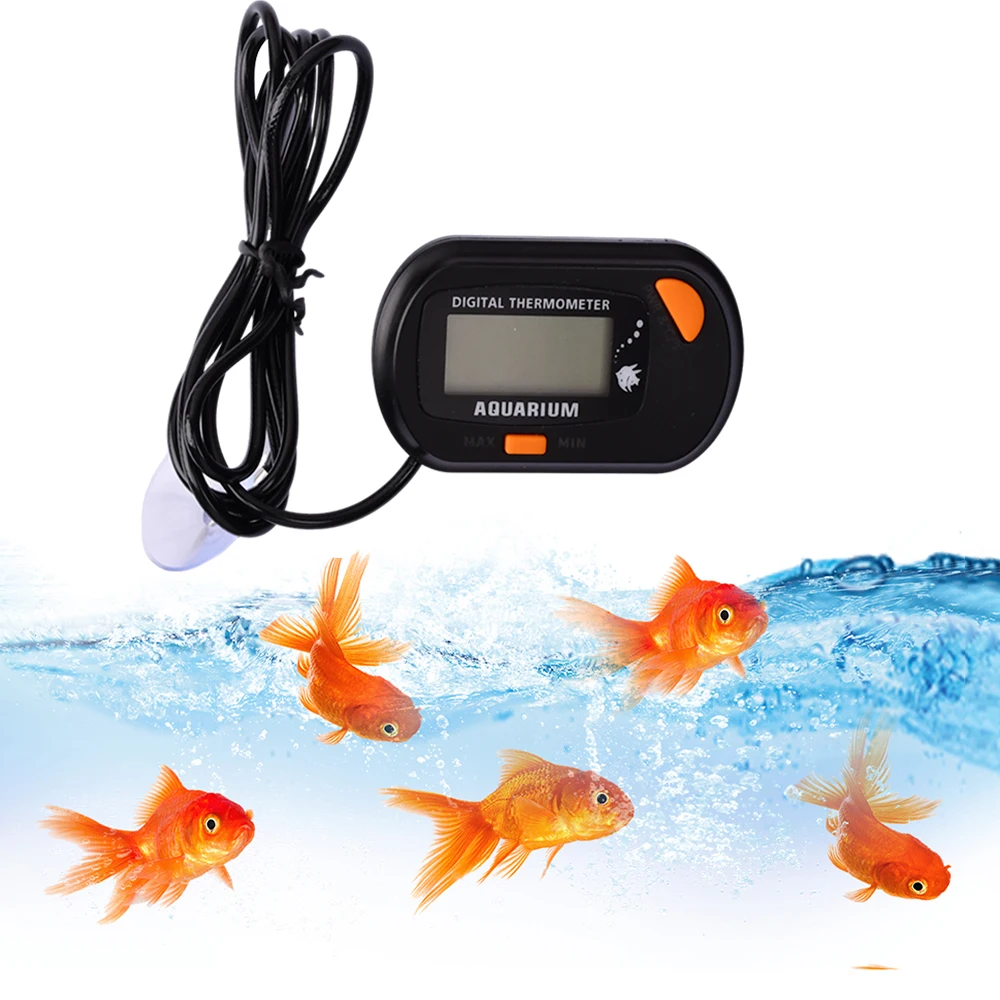 

Цифровой аквариумный термометр с ЖК-дисплеем, измеритель температуры воды, детектор температуры для аквариума, рыболовная сигнализация, товары для домашних животных, диапазон температур-50 ℃ ~ 70 ℃