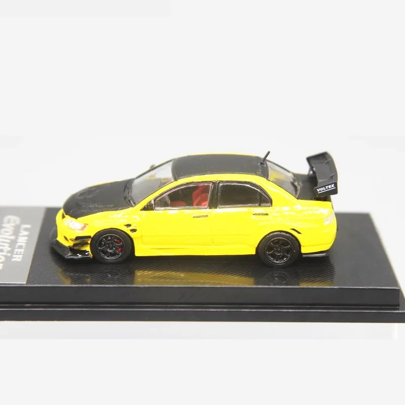 CM модель 1:64 Lancer Evolution IX Желтая серия автомобиля из сплава